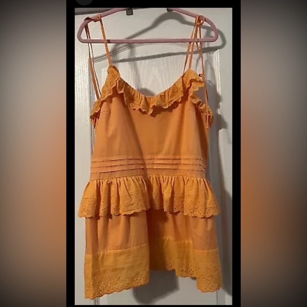 Anthropologie Tank Top Josephine Mare Mare Lg Eyelet Festival Beach Retro NWT - Picture 4 of 14